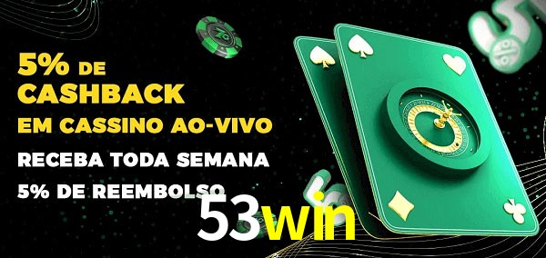 Promoções do cassino ao Vivo 53win